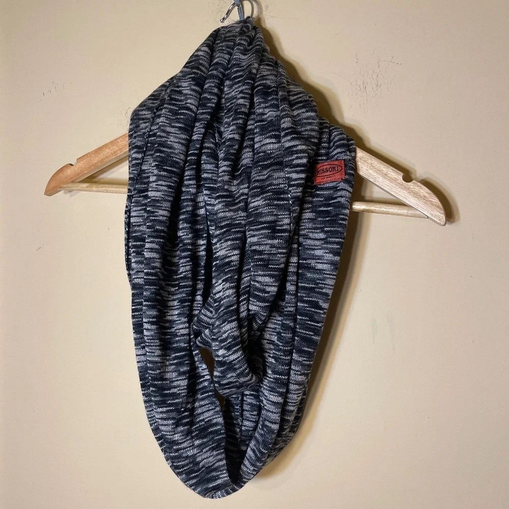 Missoni Black and Gray Scarf Wrap